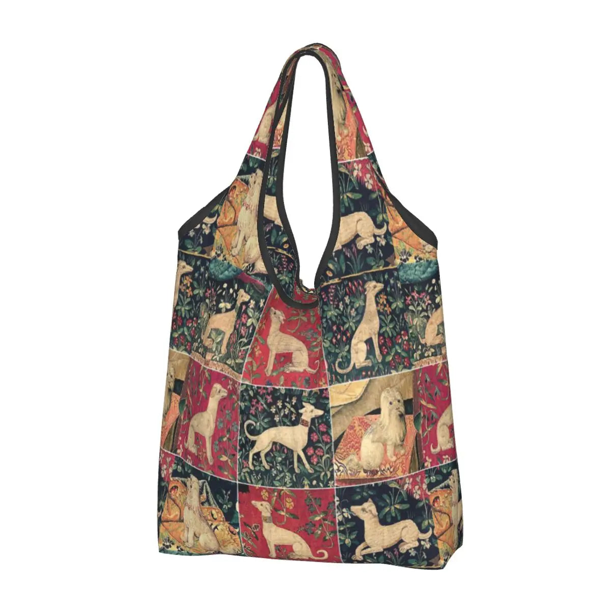 Greyhound Tote Bag — All-Over Print Sighthound Shopping Bag