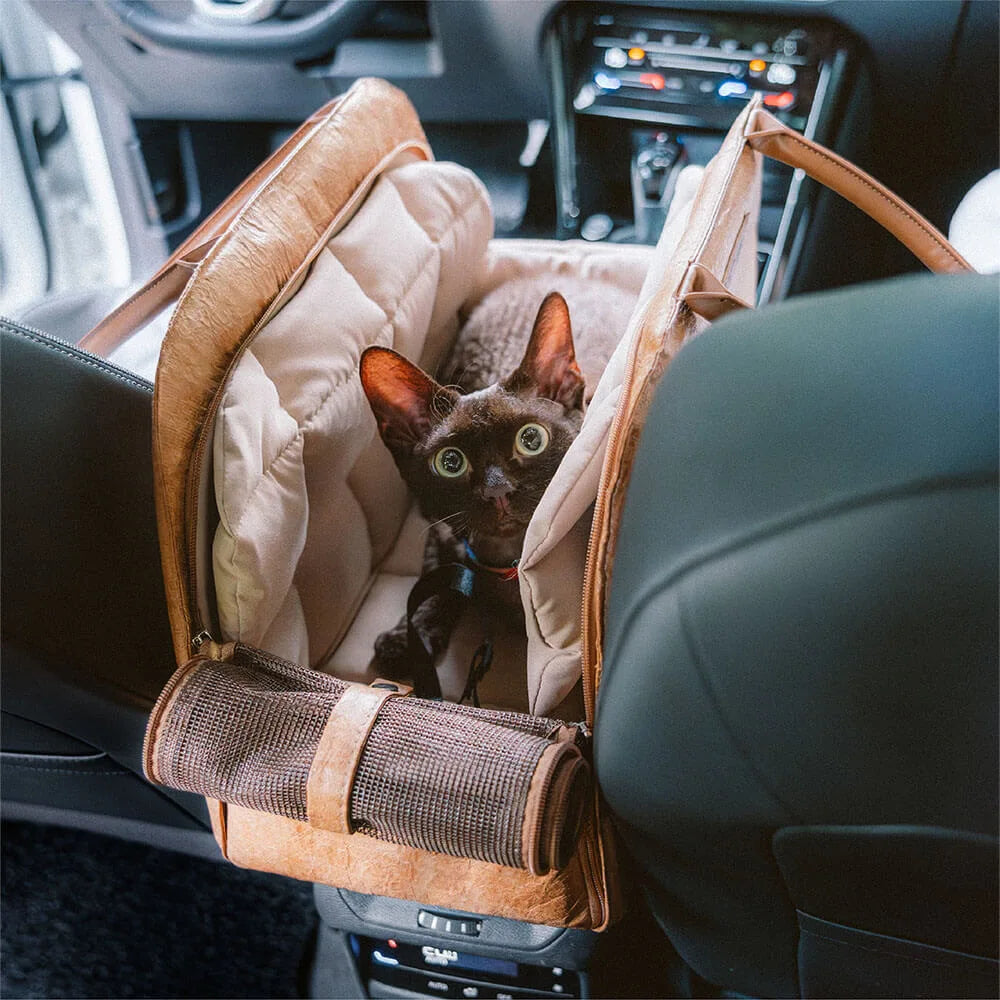 Winter Pet Carrier Bag — Windproof Warm Travel Handbag for Small Dogs & Cats
