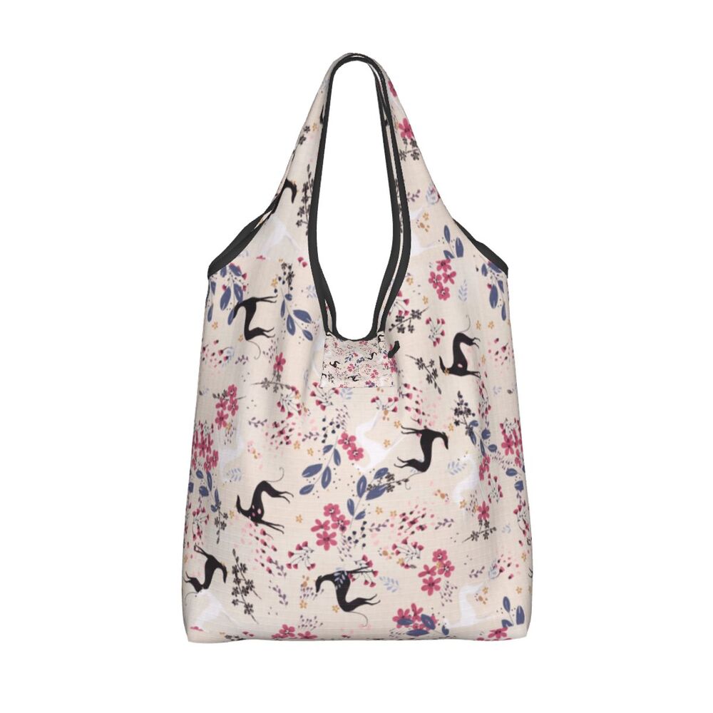 Greyhound Tote Bag — All-Over Print Sighthound Shopping Bag