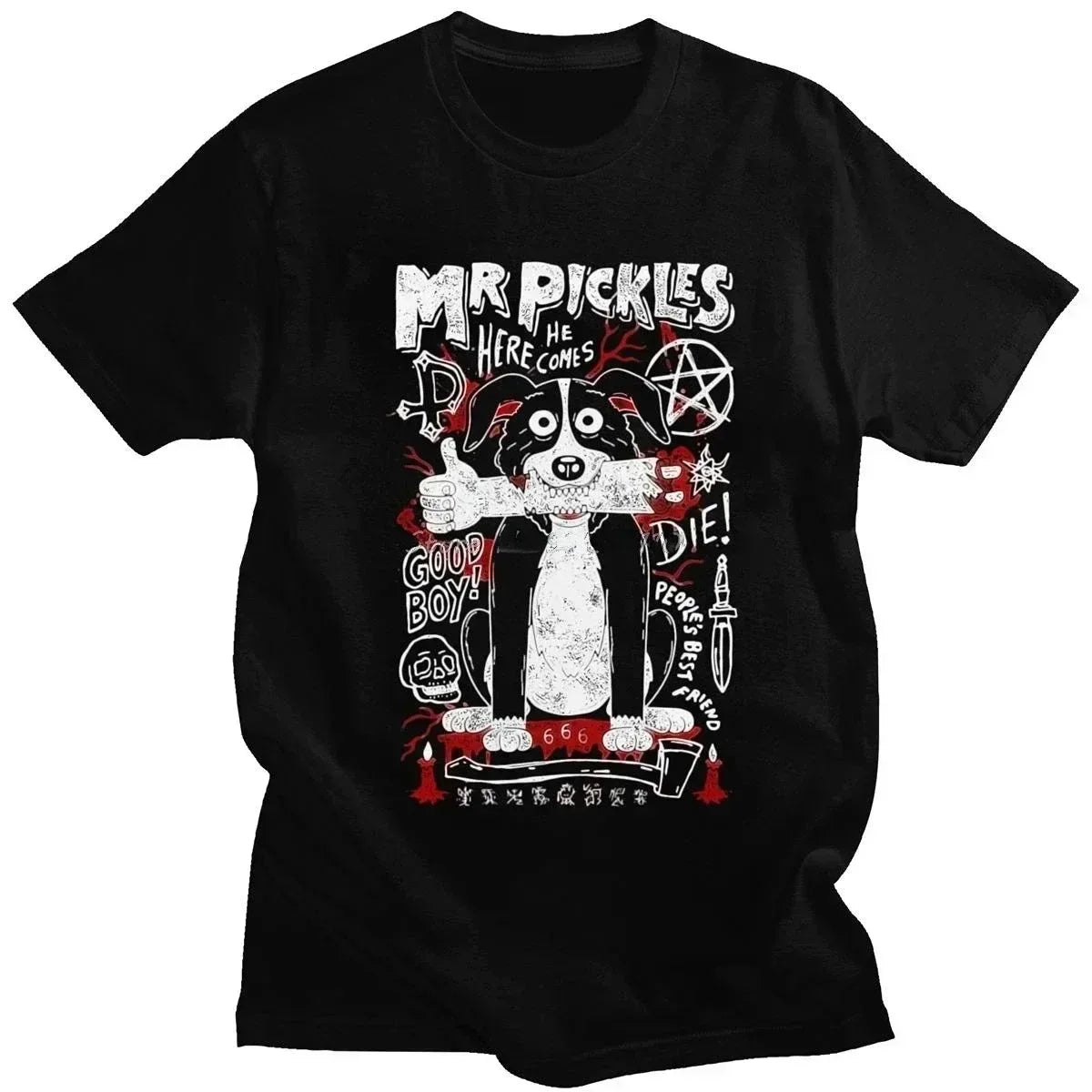 Mr. Pickles T-Shirt — Evil Collie Dog Adult Swim Tee