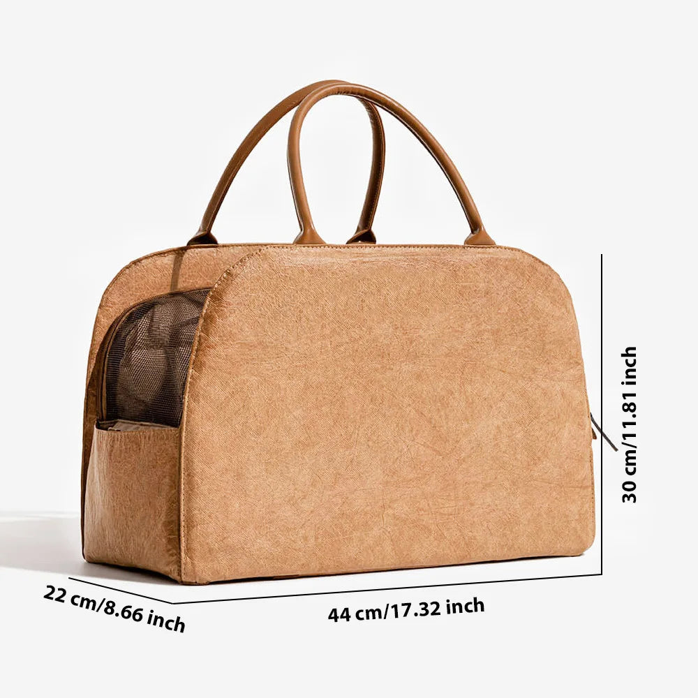 Winter Pet Carrier Bag — Windproof Warm Travel Handbag for Small Dogs & Cats