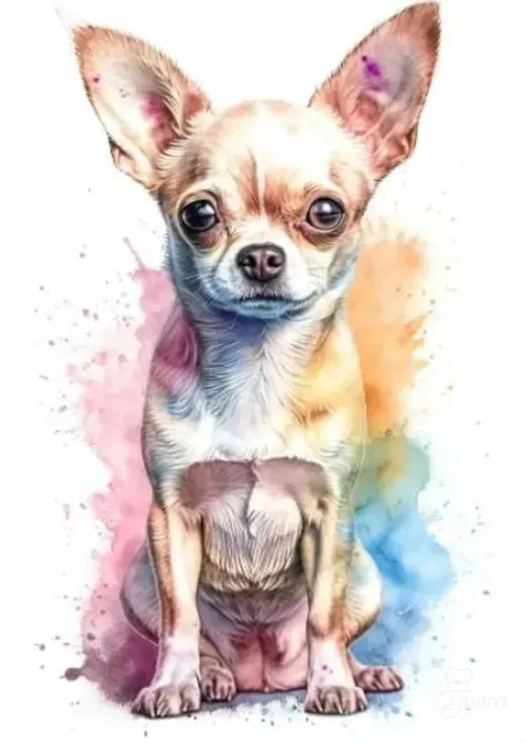 Chihuahua 5D Diamond Painting Kit — DIY Mosaic Embroidery Art for Dog Lovers