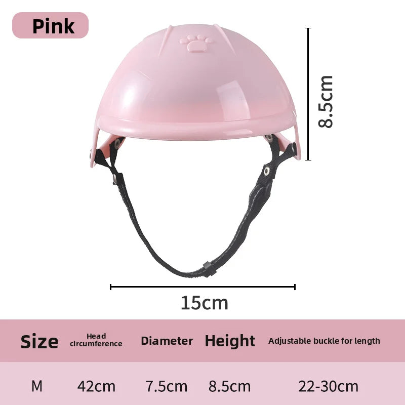 Pet Motorcycle Helmet for Dogs & Cats – Cute Outdoor Headwear Accessory