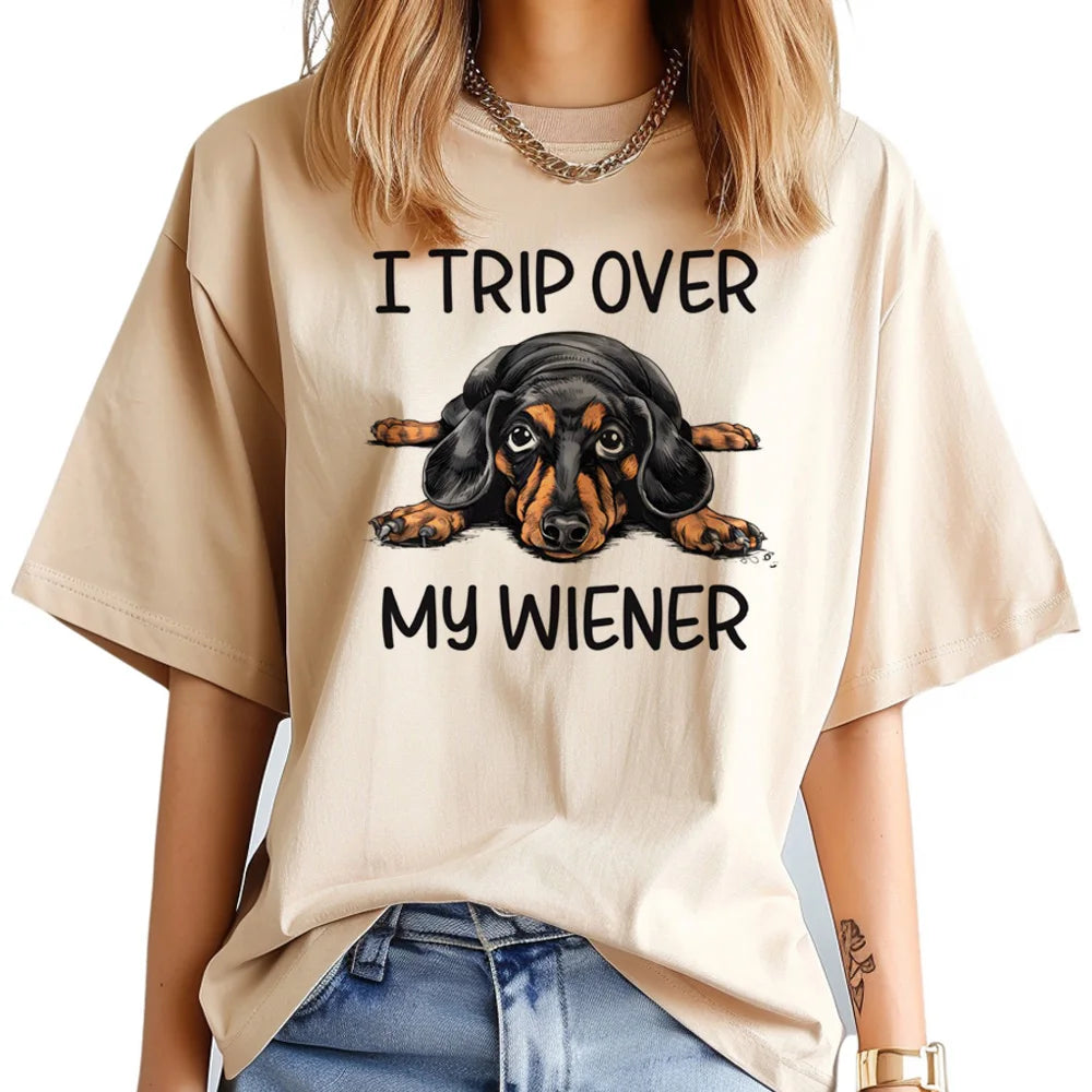 Funny Dachshund Print T-Shirt – Cute Dog Lover Tee