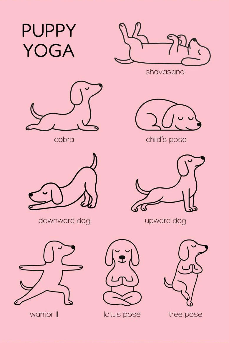 Minimalist Dachshund Dopamine Poster – Fun Puppy Wall Art Print