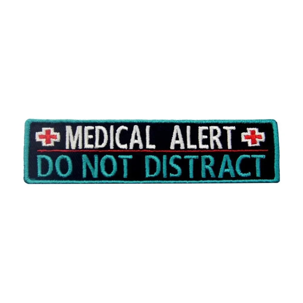 Service Dog Embroidery Patch – Do Not Pet, Medical Alert & Tactical Hook & Loop Patches
