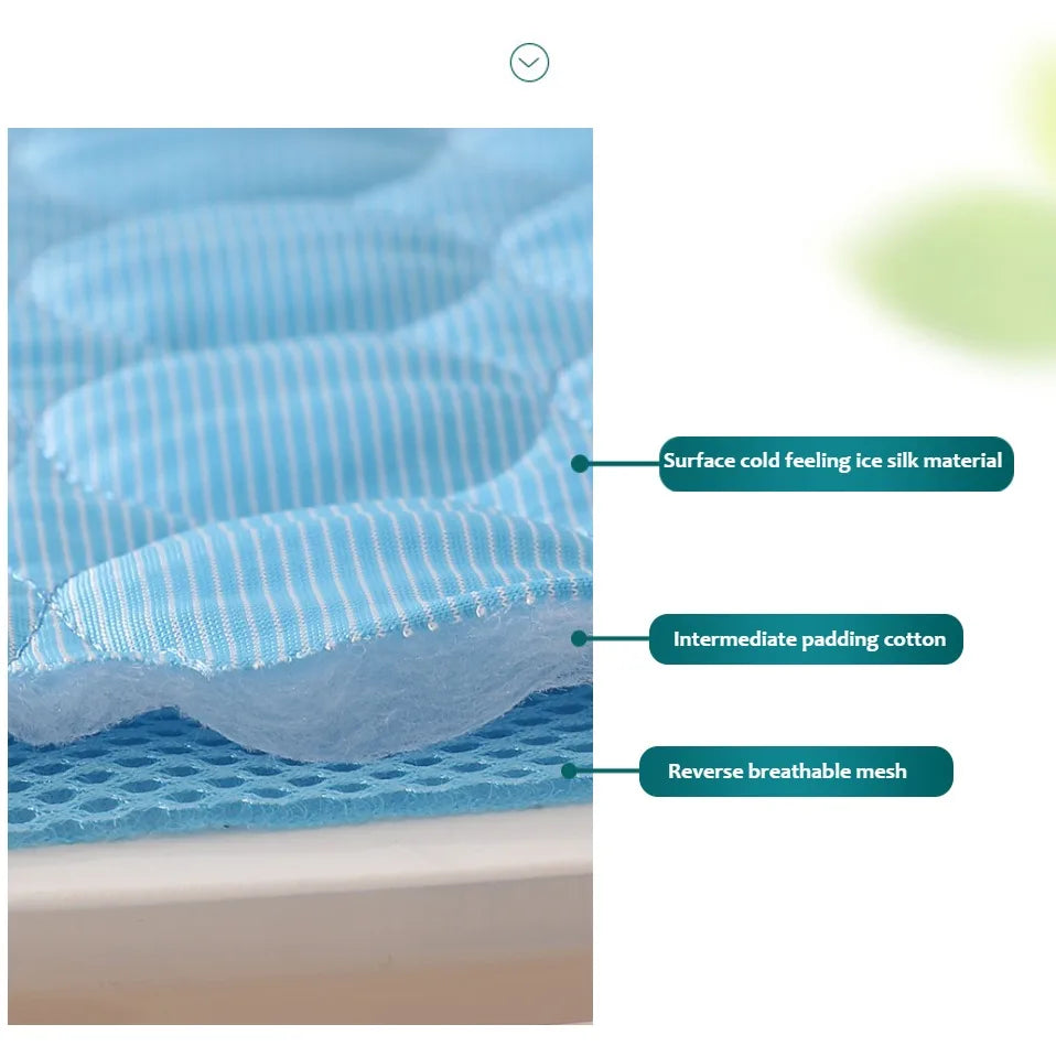 Cool Down Pet Cooling Mat — Breathable Dog & Cat Bed Blanket (XS–XXL)