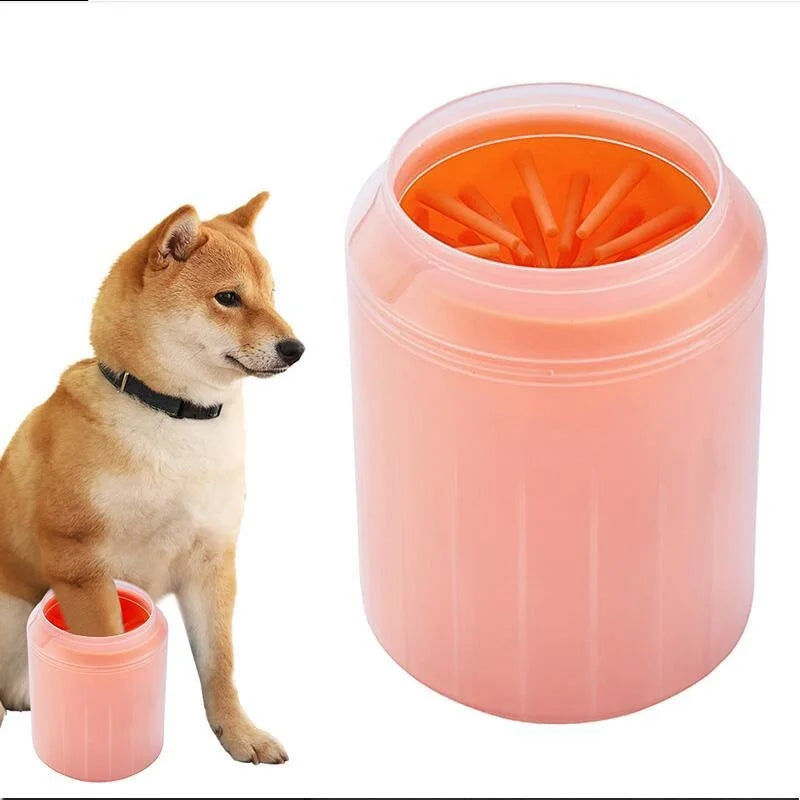 Dog Paw Cleaner Cup with Soft Silicone Combs