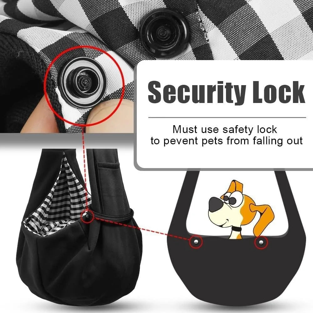 Hands-Free Dog Carrier Sling – Puppy Sling Bag for Small Dogs & Cats up to 5 kg