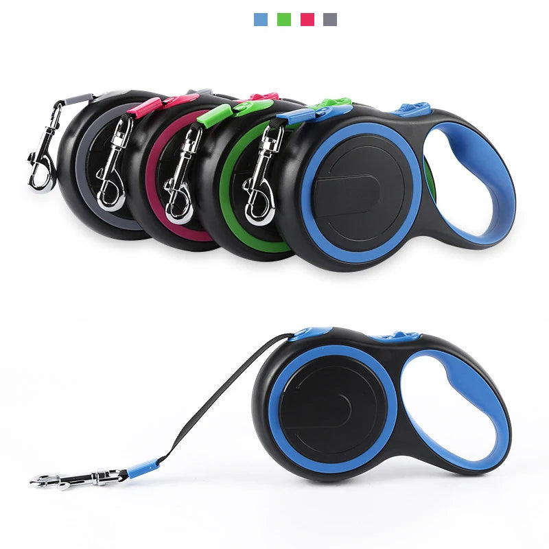 Retractable Dog Leash – Durable Nylon Extending Lead for Small, Medium & Large Dogs