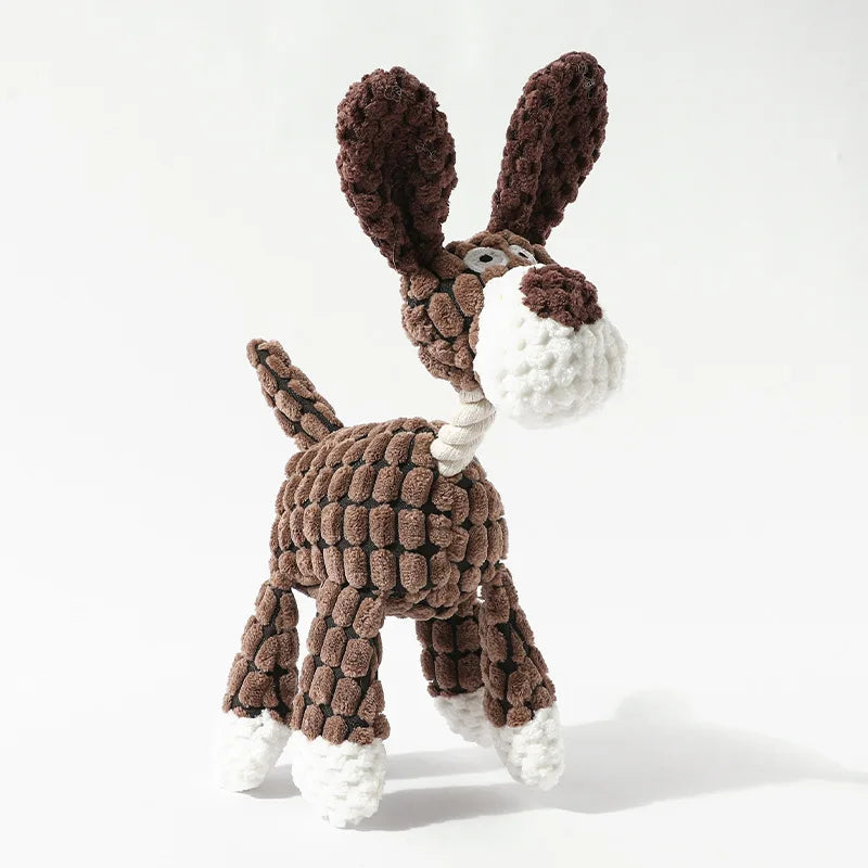 Funny Donkey Squeaky Plush Dog Toy