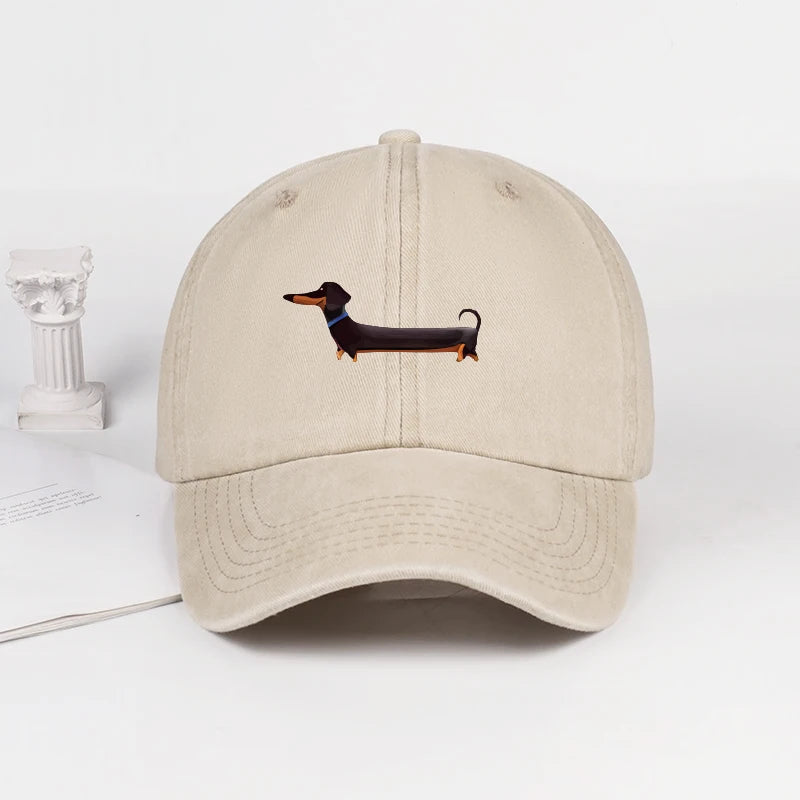 Dachshund Baseball Cap – Vintage Washed Dog Lover Hat