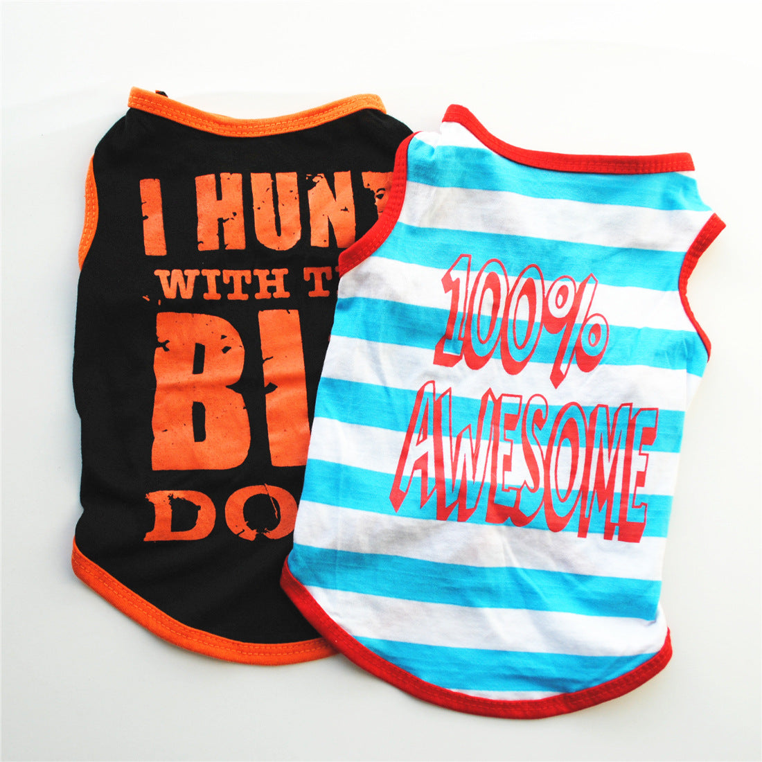 Funny Letter Print Dog Shirts for Small Dogs – Soft Breathable Summer Pet T-Shirts