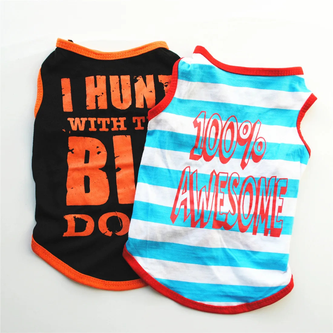 Funny Letter Print Dog Shirts for Small Dogs – Soft Breathable Summer Pet T-Shirts