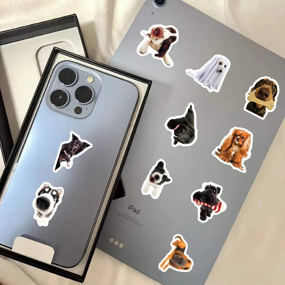 Cartoon Dog Sticker Pack — 104 Pieces
