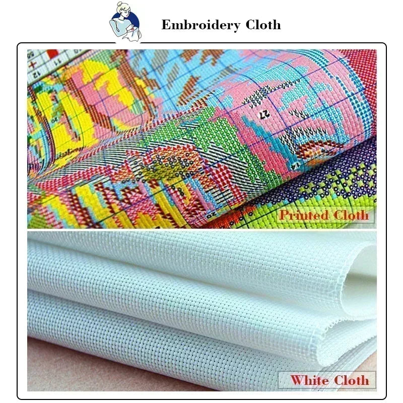 German Shepherd Cross Stitch Kit – DIY Embroidery Set for Beginners & Enthusiasts
