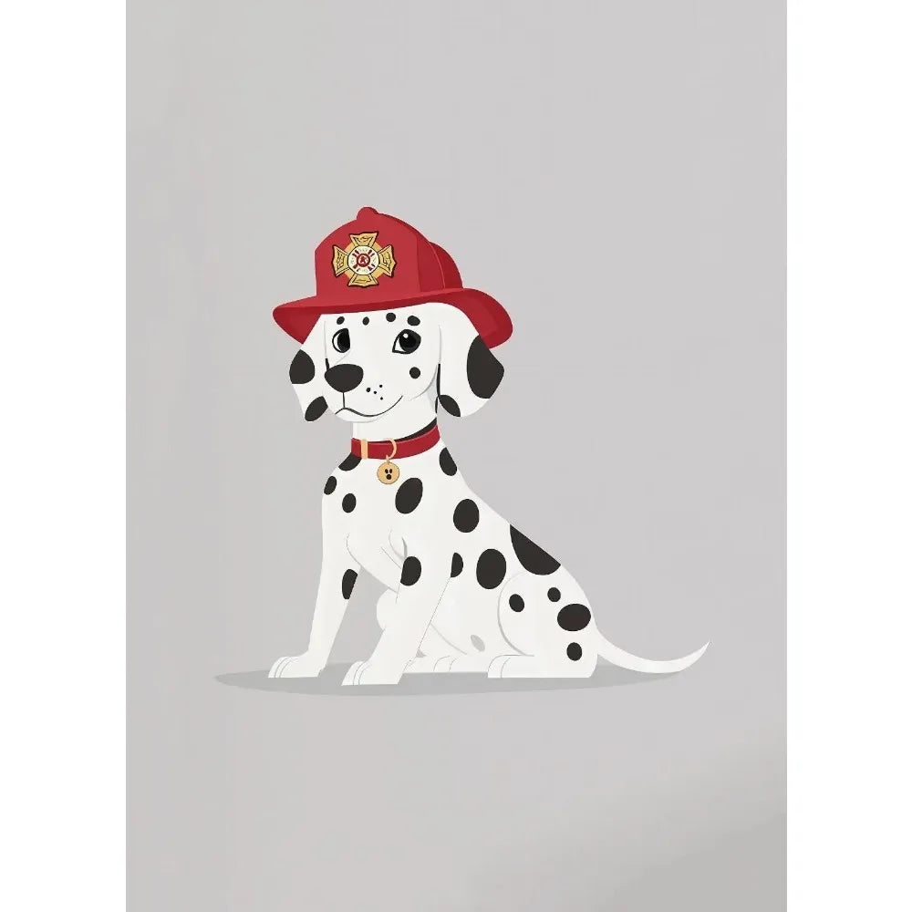 Cartoon Dog Illustrations Canvas Print – Cute Nordic Wall Art for Dog Lovers