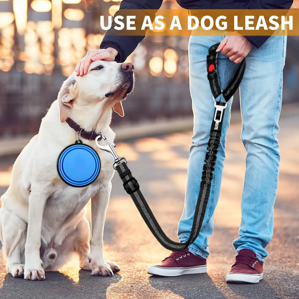 Adjustable Dog Car Seat Belt – Safety Harness Clip for Dogs & Cats
