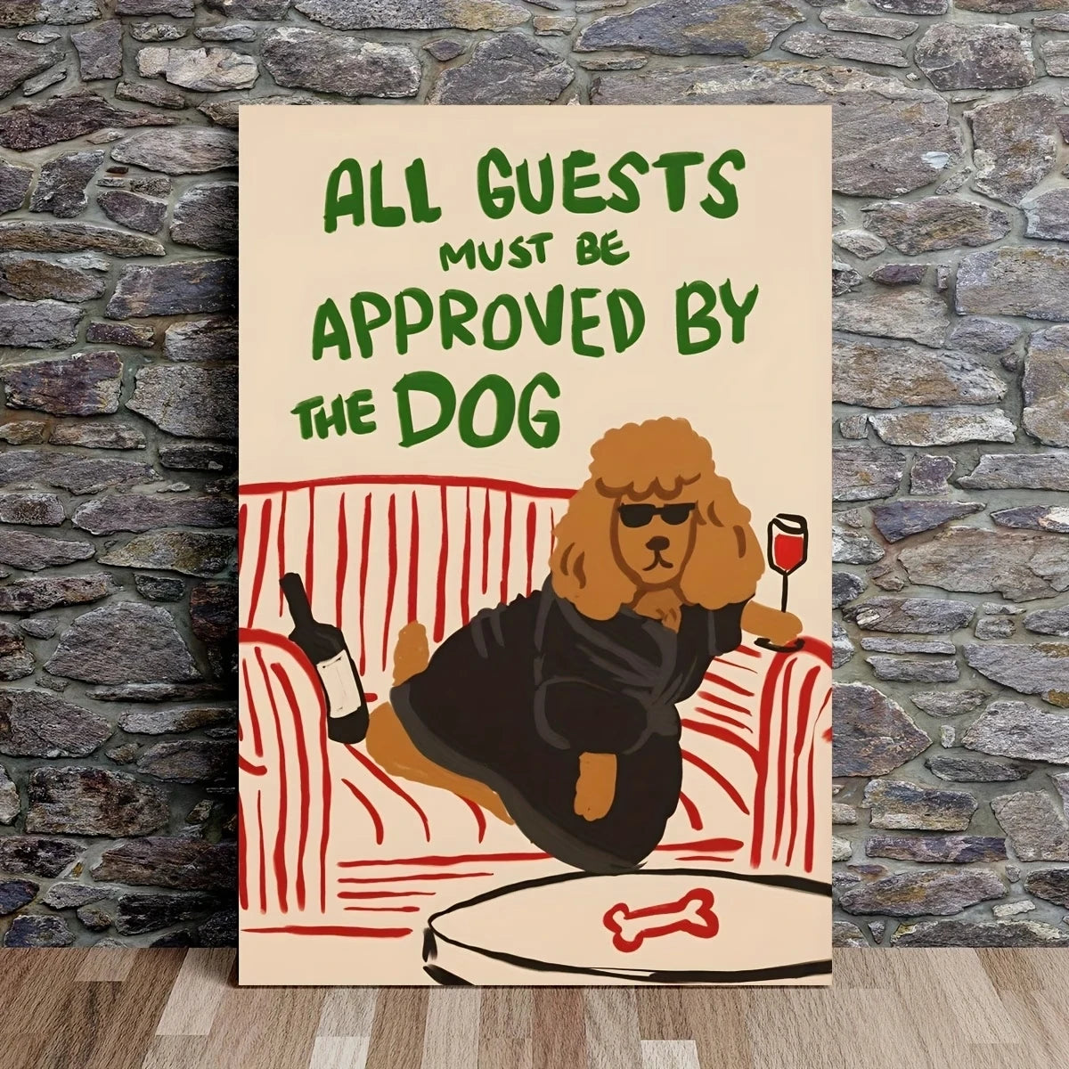 Modern,Cartoon Featuring Humorous Dog Wall Art Print Canvas Painting Poster Picture For Living Room,Bedroom Home Decor