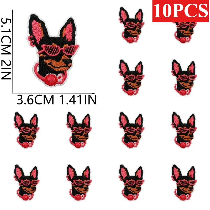 Dog Breed Embroidery Patches Pack – Iron-On Patches for Dog Lovers
