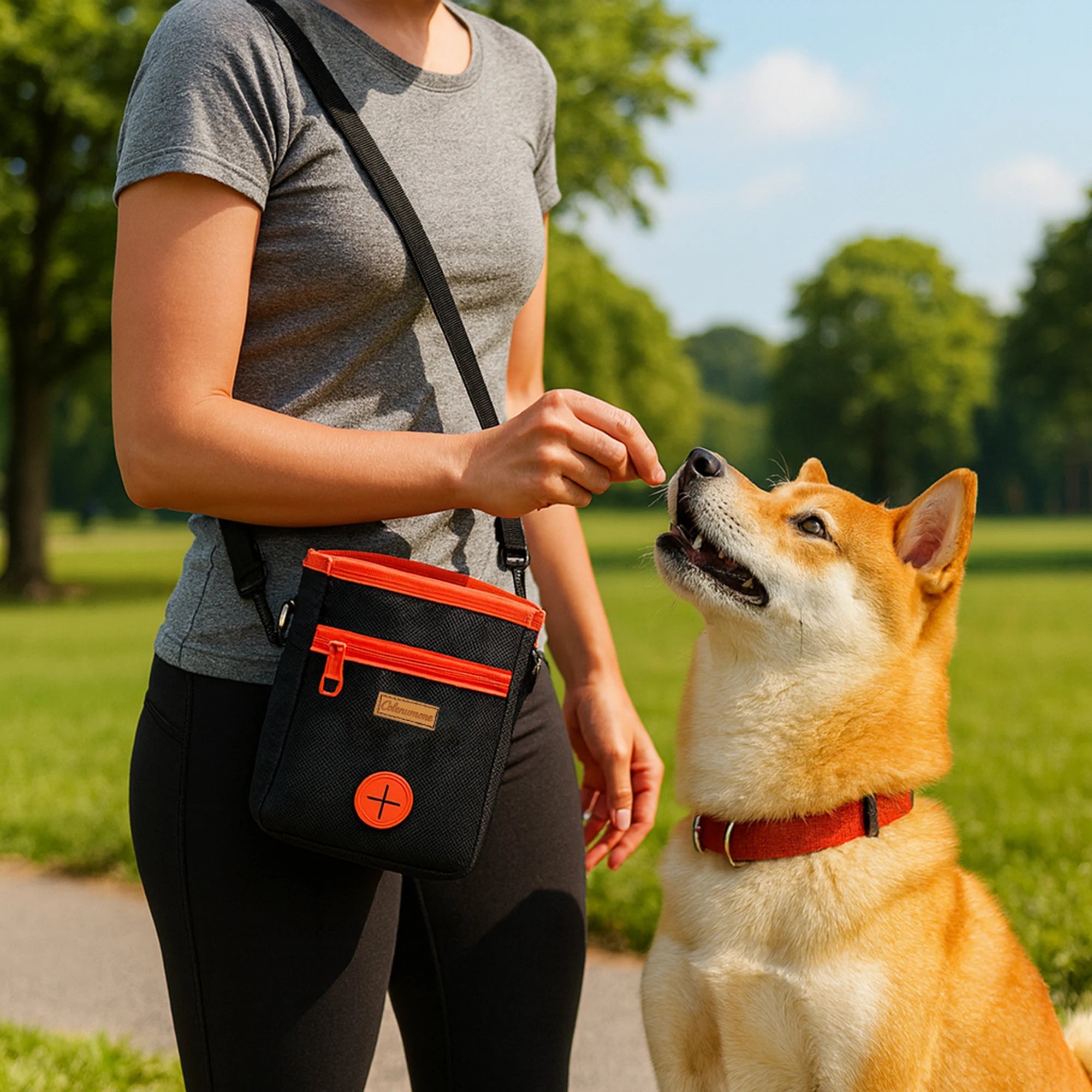 Portable Dog Treat Bag — Training Snack Pouch for Walks & Outdoor Use