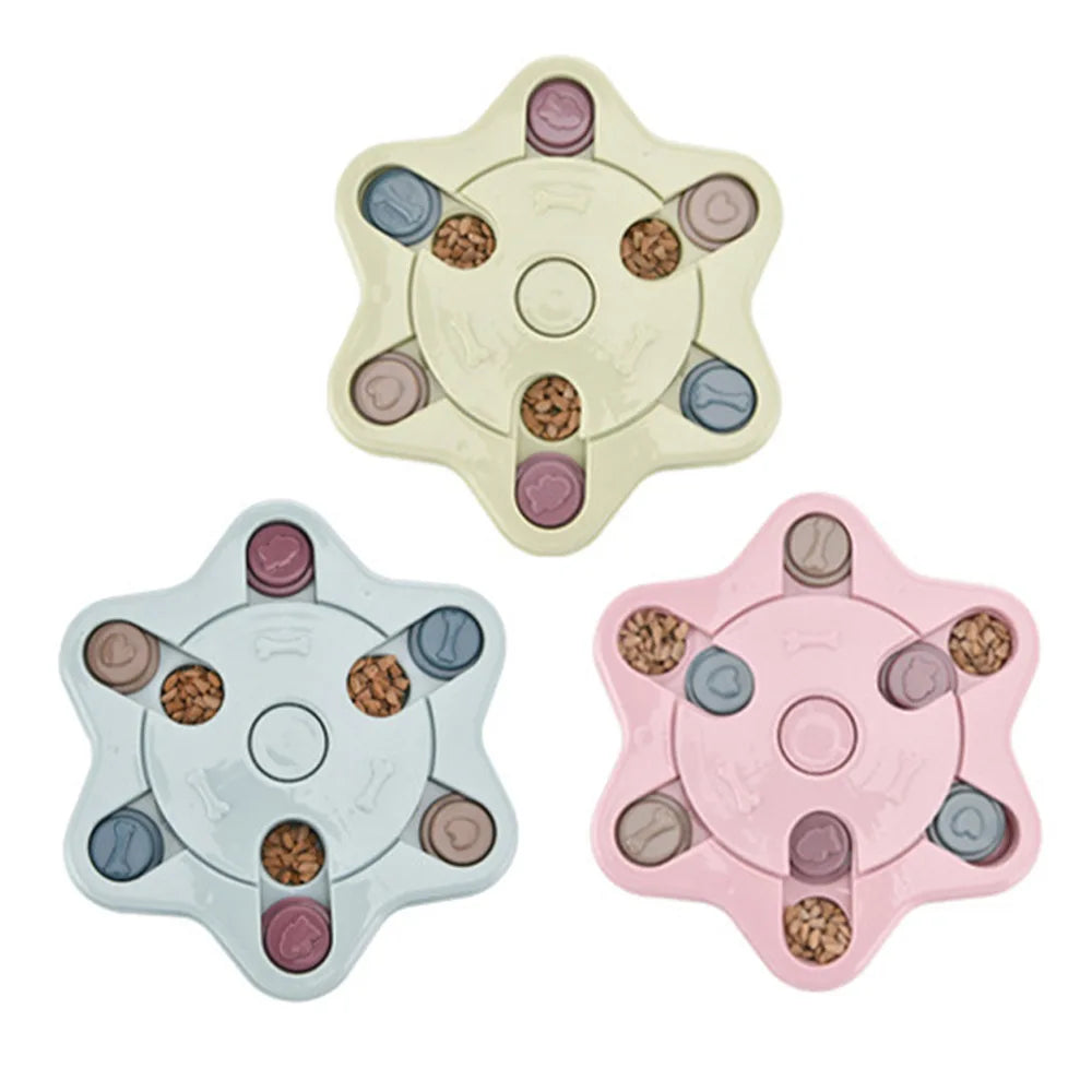Dog Slow Feeder Puzzle Bowl — IQ Training & Anti-Gulping Food Dispenser