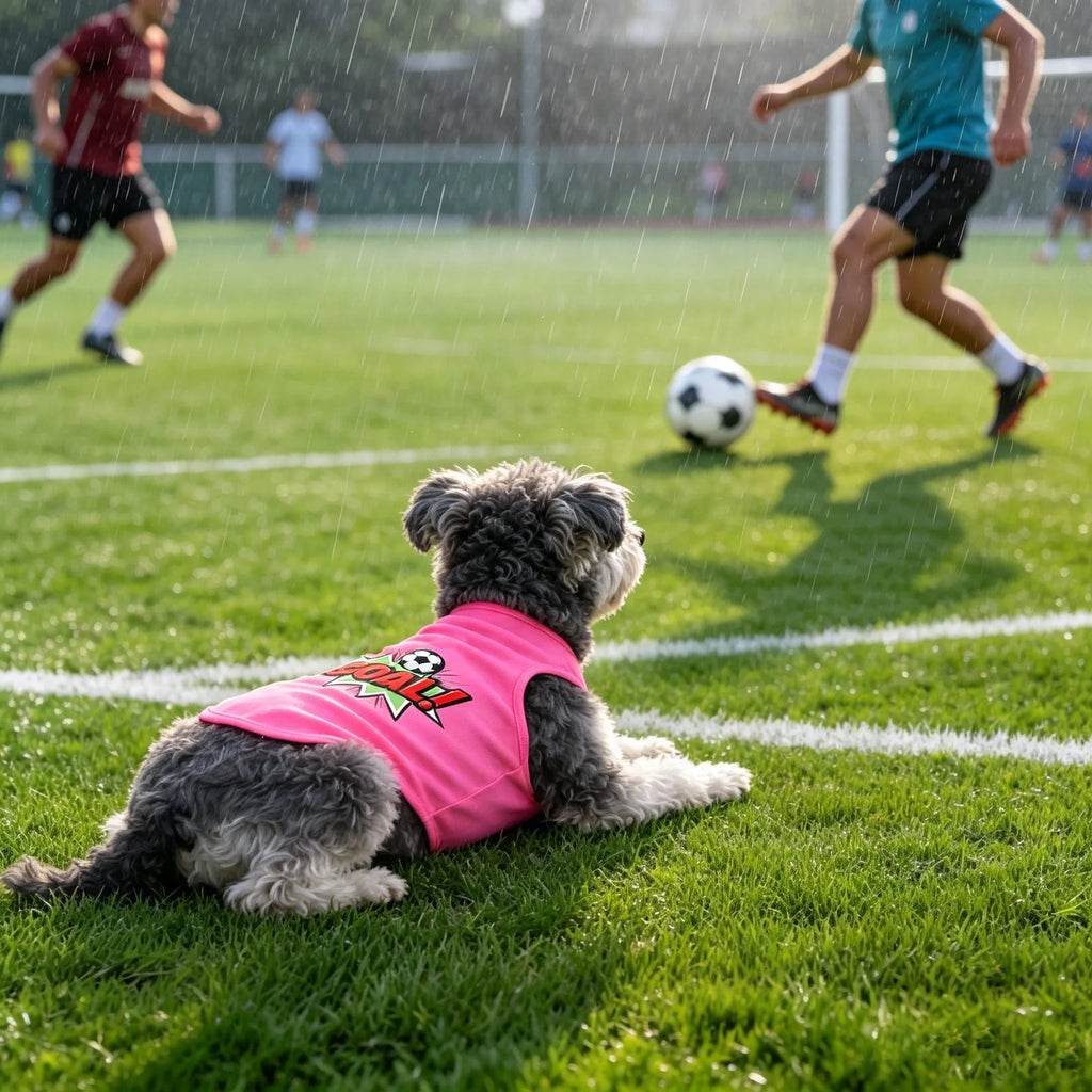GOAL! Dog Soccer Shirt – Football Fan Pet T-Shirt