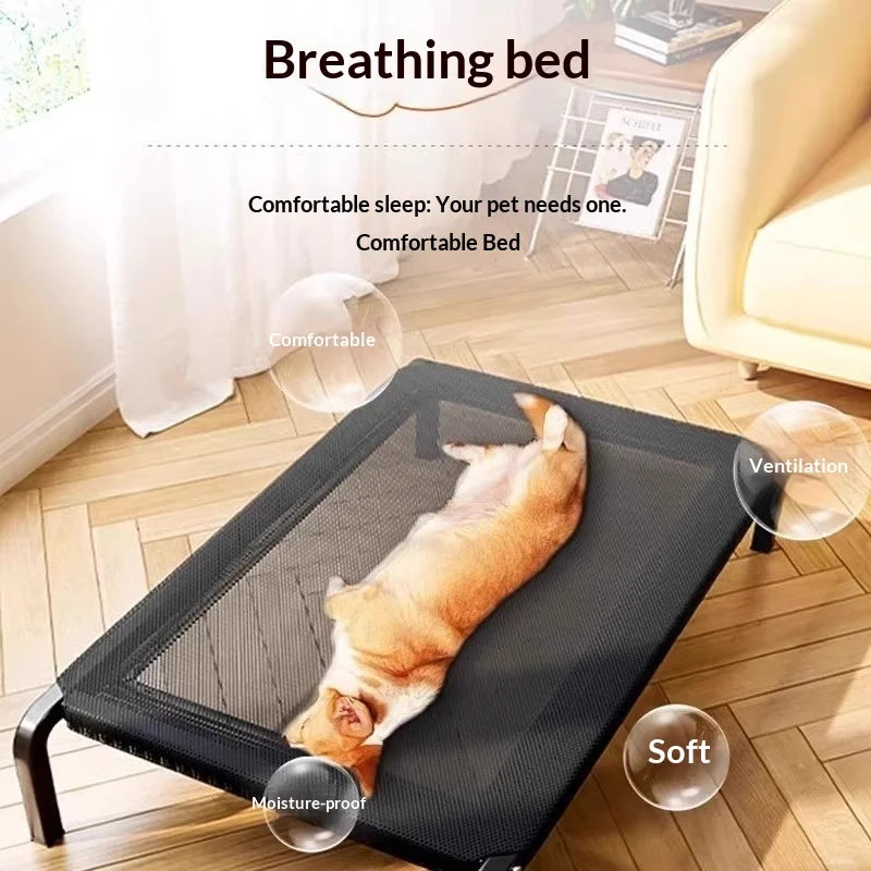 Elevated Raised Dog Cot — Waterproof Chew-Proof Outdoor & Indoor Pet Bed (S–XL)