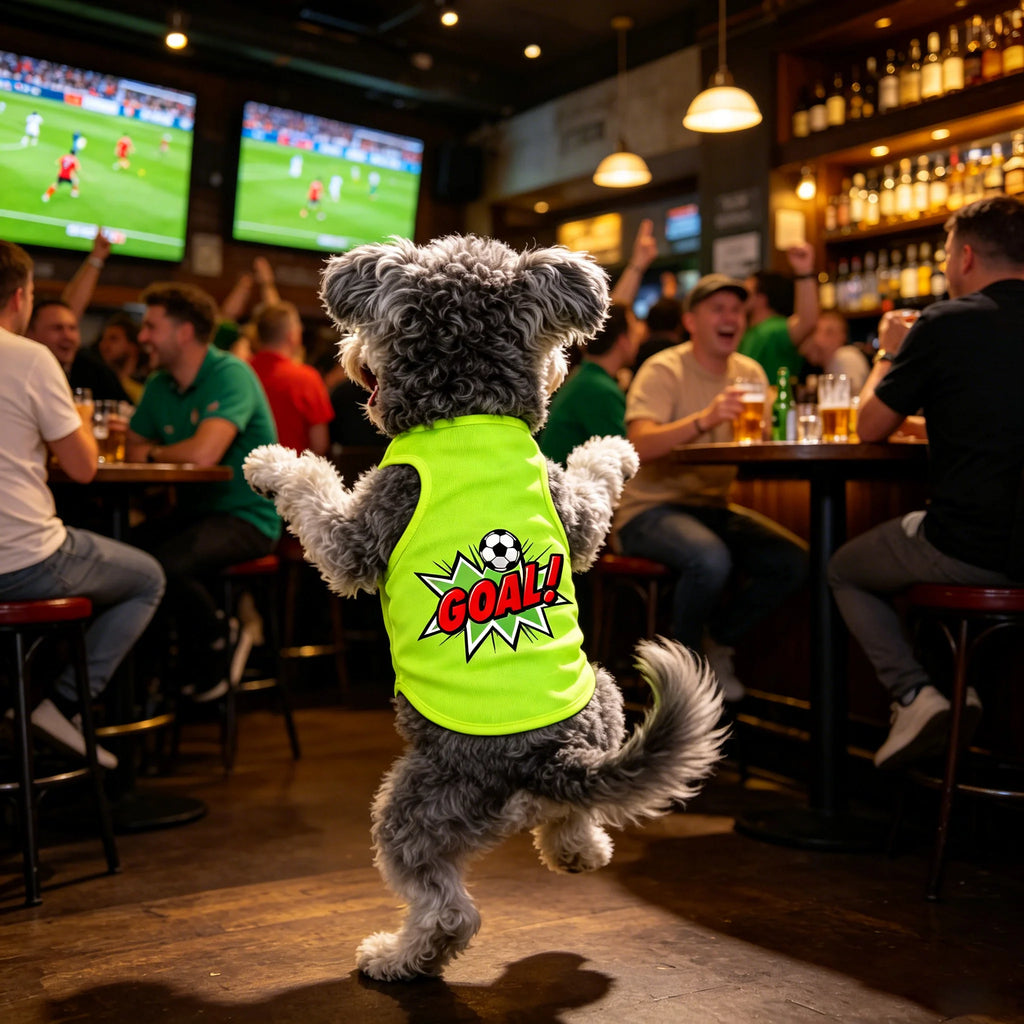GOAL! Dog Soccer Shirt – Football Fan Pet T-Shirt