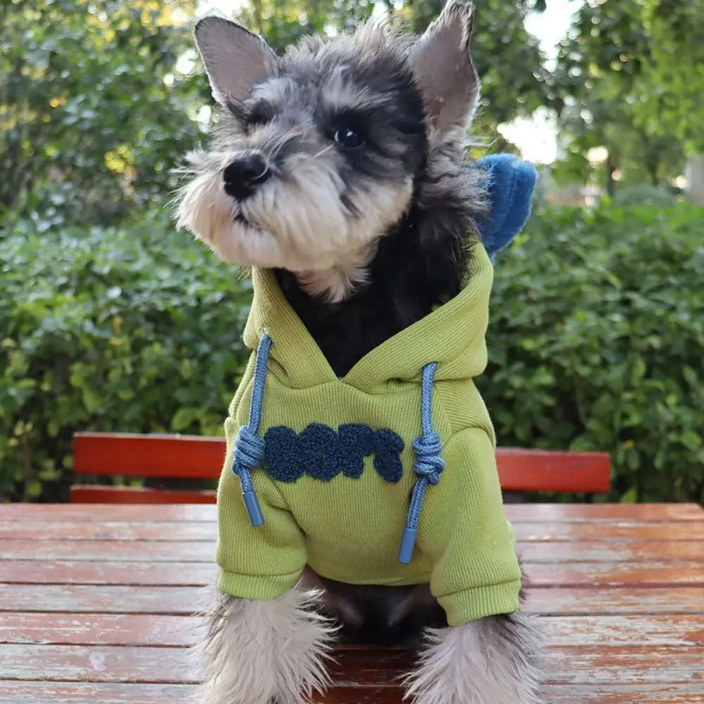 Dog Hoodie Sweatshirt — "COPS" Letter Print with Floppy Ears