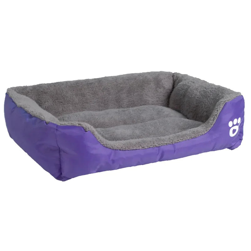 Paw Sofa Dog Bed — Waterproof Fleece Pet Bed for Small to Large Dogs (S–3XL)