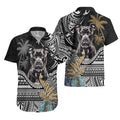 Pitbull Dog Hawaiian Shirt – Men's 3D Print Beach Shirt