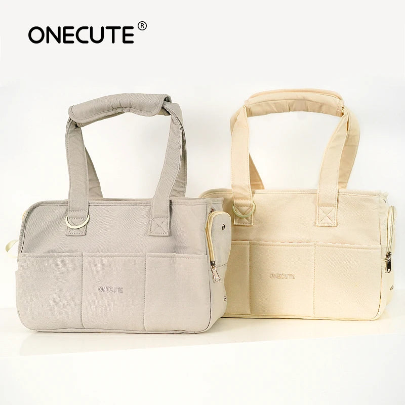 Portable Shoulder Dog Carrier Bag — Cotton Handbag for Small Dogs & Cats