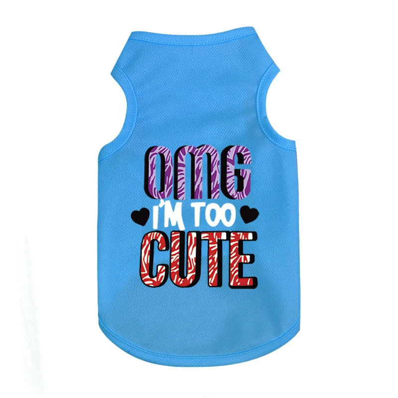 Lightweight Summer Dog Vest – Breathable UV Protection Clothes for Small & Medium Dogs