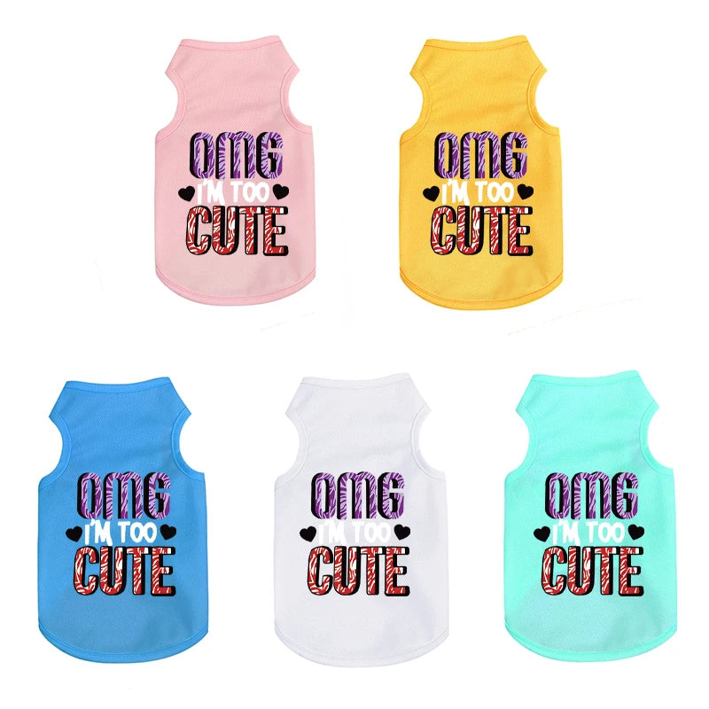 Lightweight Summer Dog Vest – Breathable UV Protection Clothes for Small & Medium Dogs