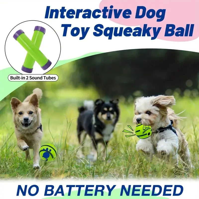 Interactive Giggle Ball Dog Toy — IQ Training & Mental Stimulation