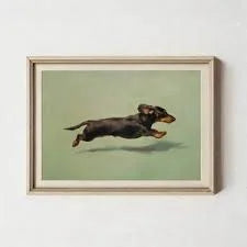 Dachshund Wall Art Print — No Frame