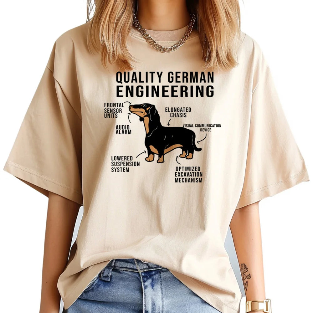 Funny Dachshund Print T-Shirt – Cute Dog Lover Tee