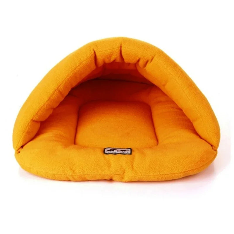 Slipper Cave Dog Bed — Cosy Winter Nest for Small Dogs & Cats