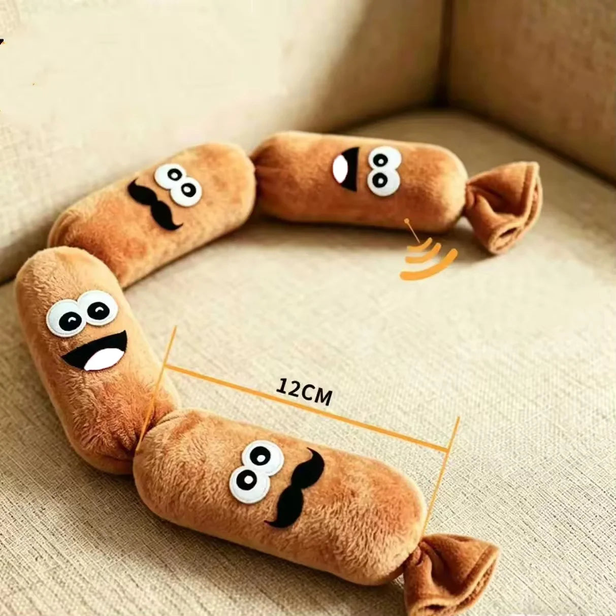 Squeaky Sausage Dog Toy – Plush Chew & Interactive Play
