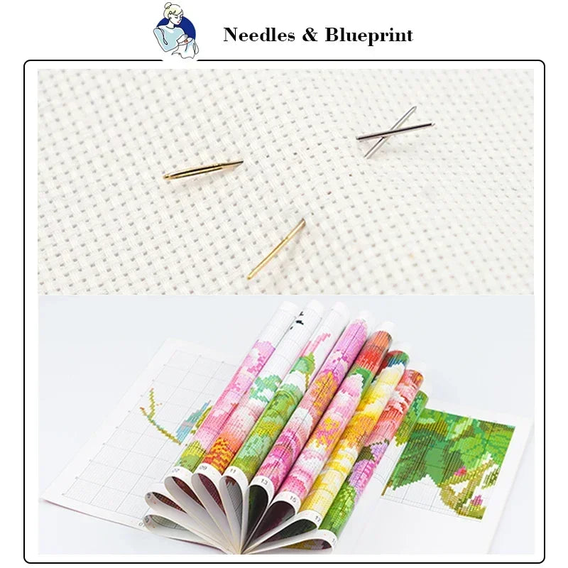German Shepherd Cross Stitch Kit – DIY Embroidery Set for Beginners & Enthusiasts