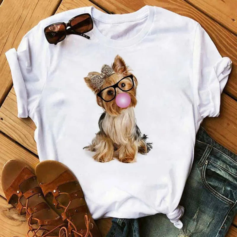 French Bulldog T-Shirt — Harajuku Animal Print Tee for Dog Lovers