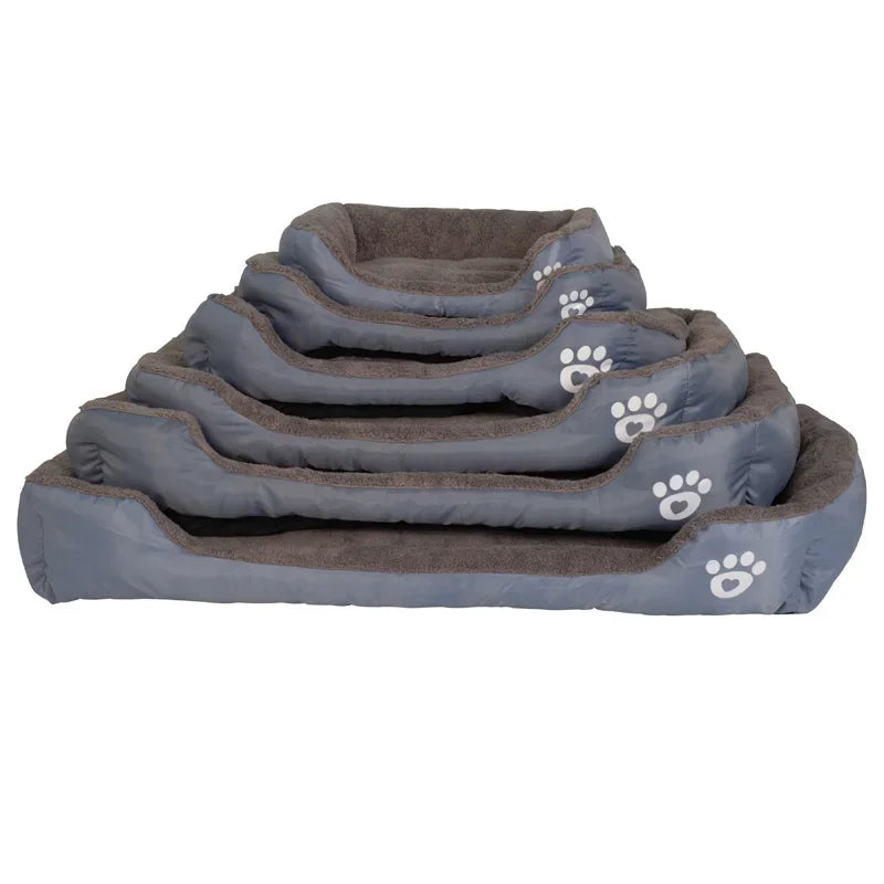 Paw Sofa Dog Bed — Waterproof Fleece Pet Bed for Small to Large Dogs (S–3XL)