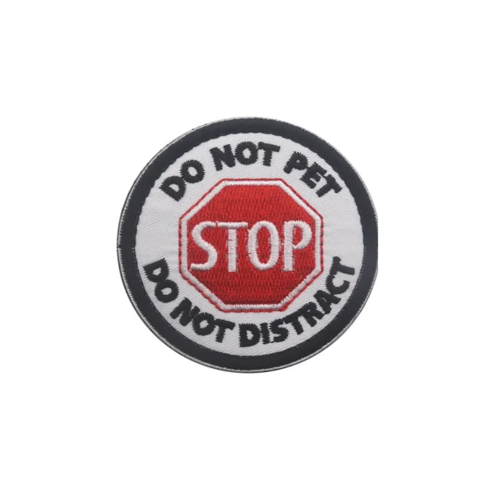 Service Dog Embroidery Patch – Do Not Pet, Medical Alert & Tactical Hook & Loop Patches