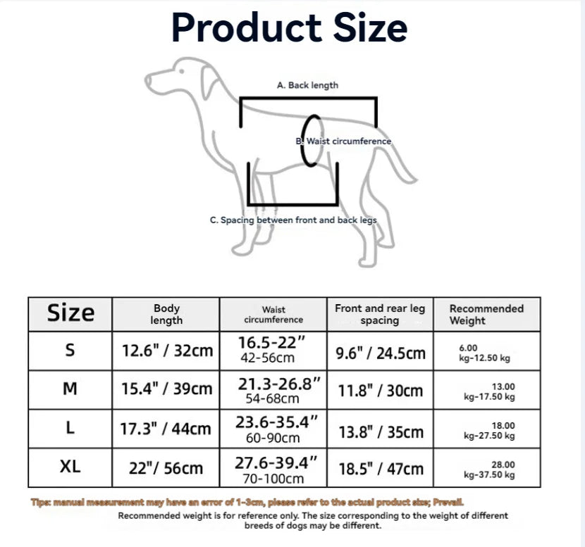 Dog Support Lift Harness – Mobility Aid for Elderly, Disabled & Post-Surgery Dogs