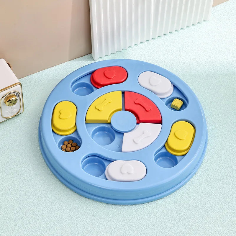Dog Slow Feeder Puzzle Bowl — IQ Training & Anti-Gulping Food Dispenser