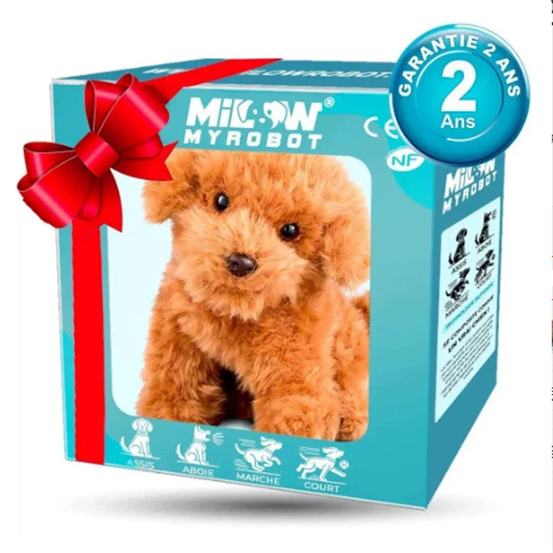 Interactive Plush Robot Puppy Toy — Walking, Barking & Tail Wagging