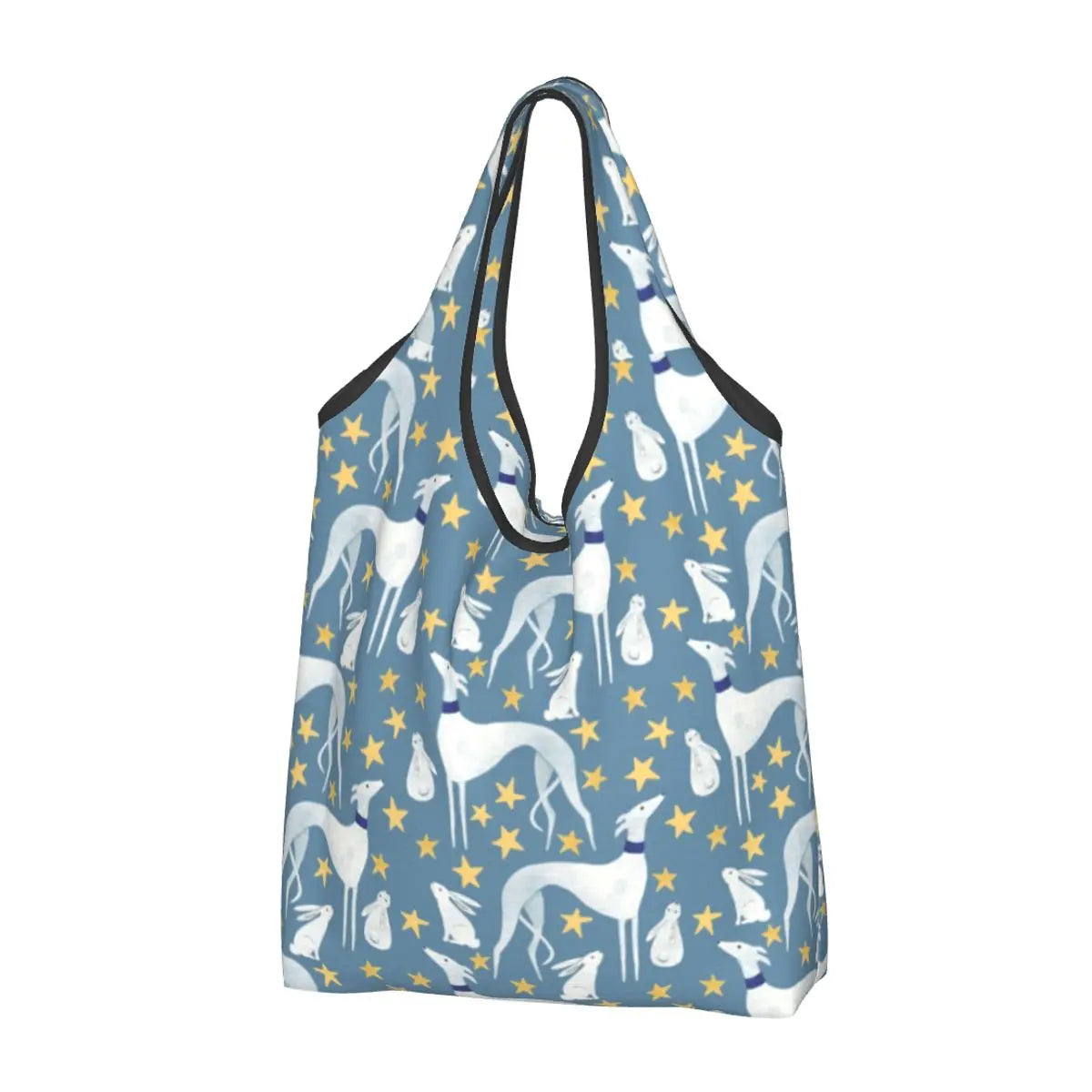 Greyhound Tote Bag — All-Over Print Sighthound Shopping Bag