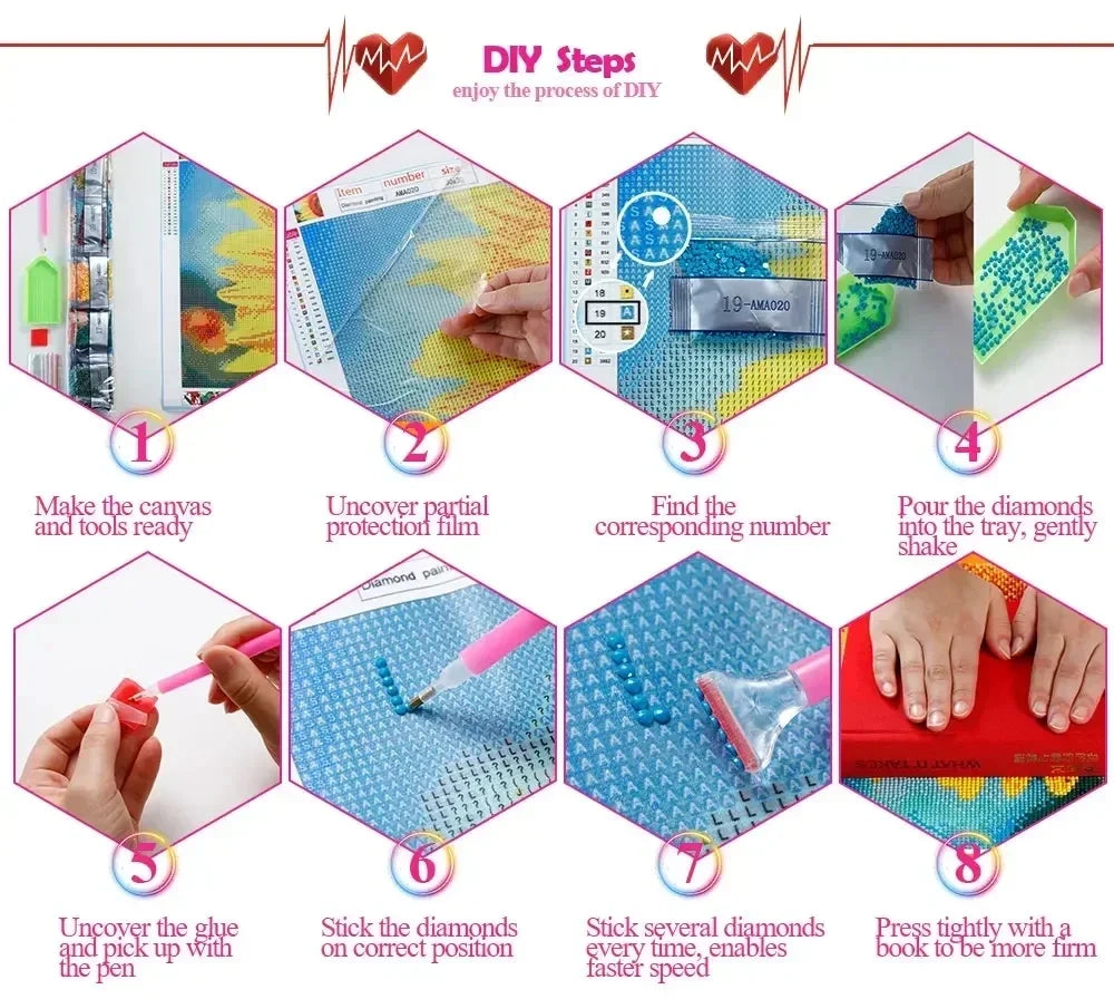 Maltese Dog 5D Diamond Painting Kit – DIY Diamond Embroidery for Dog Lovers