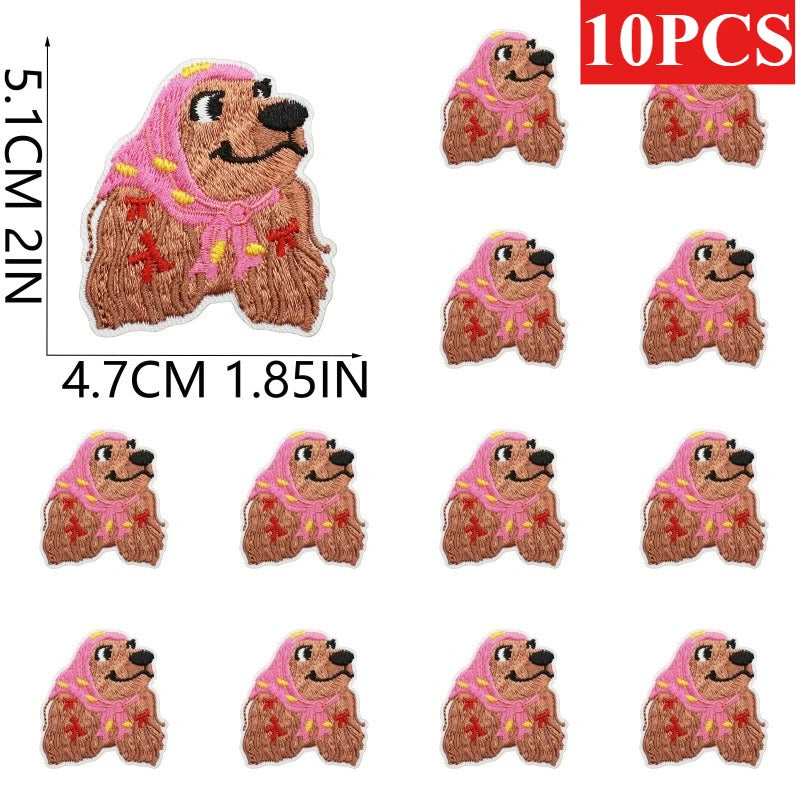 Dog Breed Embroidery Patches Pack – Iron-On Patches for Dog Lovers